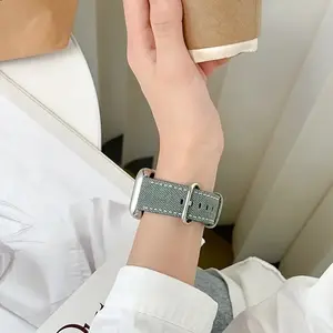 Unisex Retro Vintage Denim Canvas Smartwatch Band Watch Straps, Compatible with Apple Watch Series 1-10 & Se Ultra, Fashionable Durable Wearable Accessory