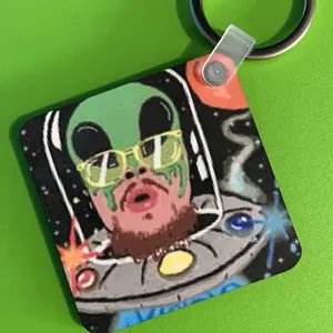 Custom Mars Hall alien hybrid keychain
