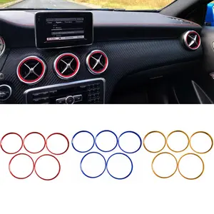 Colorful Ventilation Hood Decorative Kit, suitable for Mercedes-Benz A, B, GLA, CLA series (W176, W246, C117, X156, AMG) - Easy installation using adhesive stickers