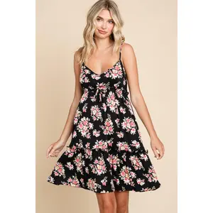 Culture Code Full Size Floral Frill Cami Dress