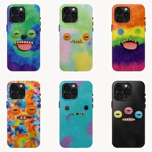 Funny Fuggler Ugly Monster Face Phone Case, Preppy and Cute Quirky Plush Creature Aesthetic Suitable for iPhone Samsung