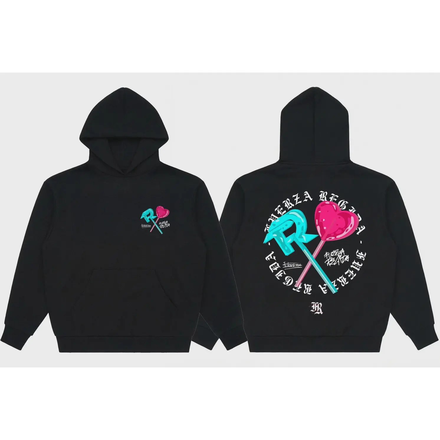 Fuerza Regida Lolipop - Hoodie Black Size S-5XL Reprint