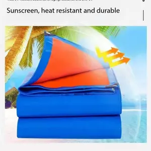 Heavy-Duty Tarpaulin, UV & Weather Resistant, Multipurpose Polyethylene Tarp with Grommets, Reinforced Edges, &