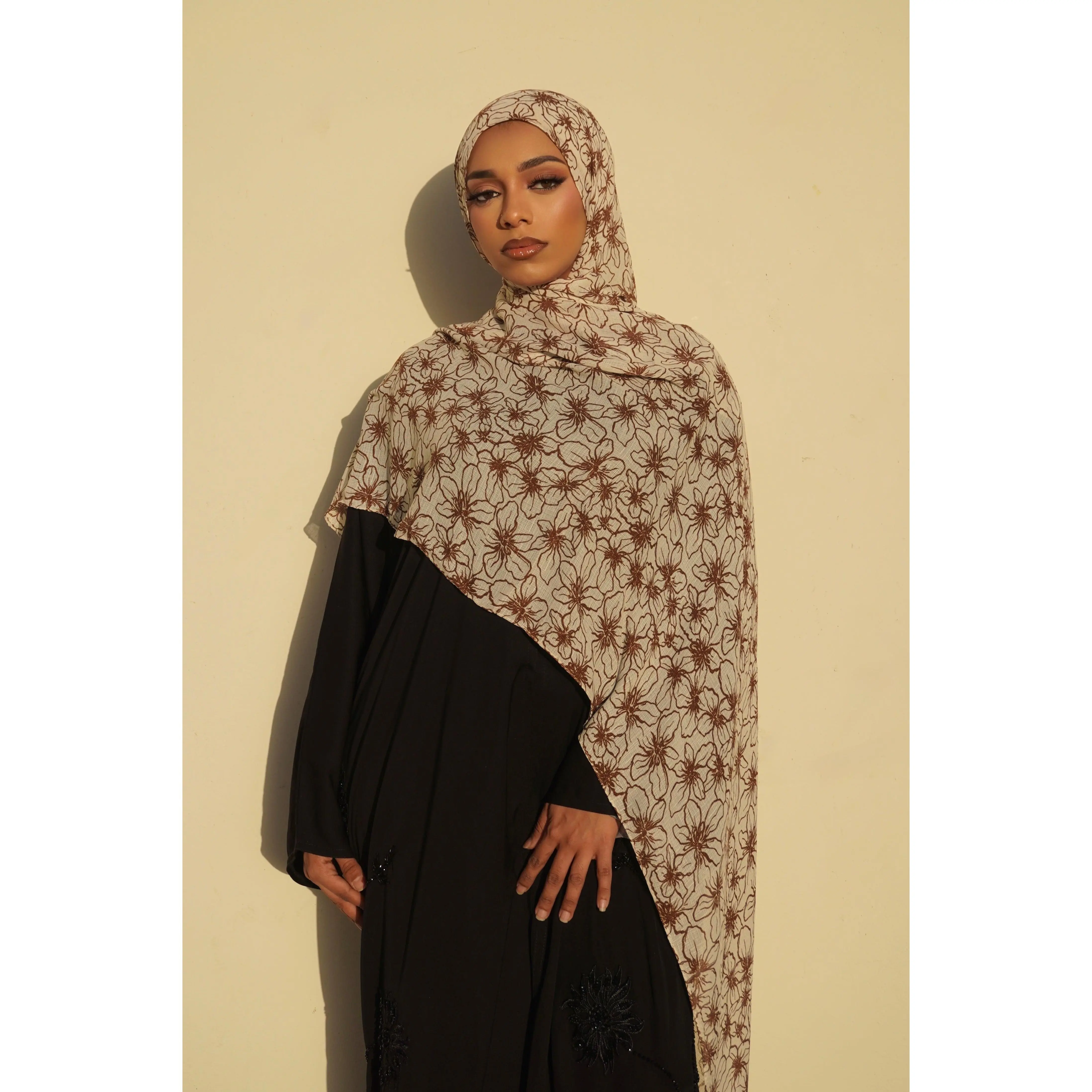 Cappuccino Swirl - Printed Hijab