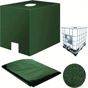 Water Storage Tank Cover, Durable Oxford Fabric Water Storage Tank Cover with Top Opening, Outdoor Garden Rain Barrel Protector