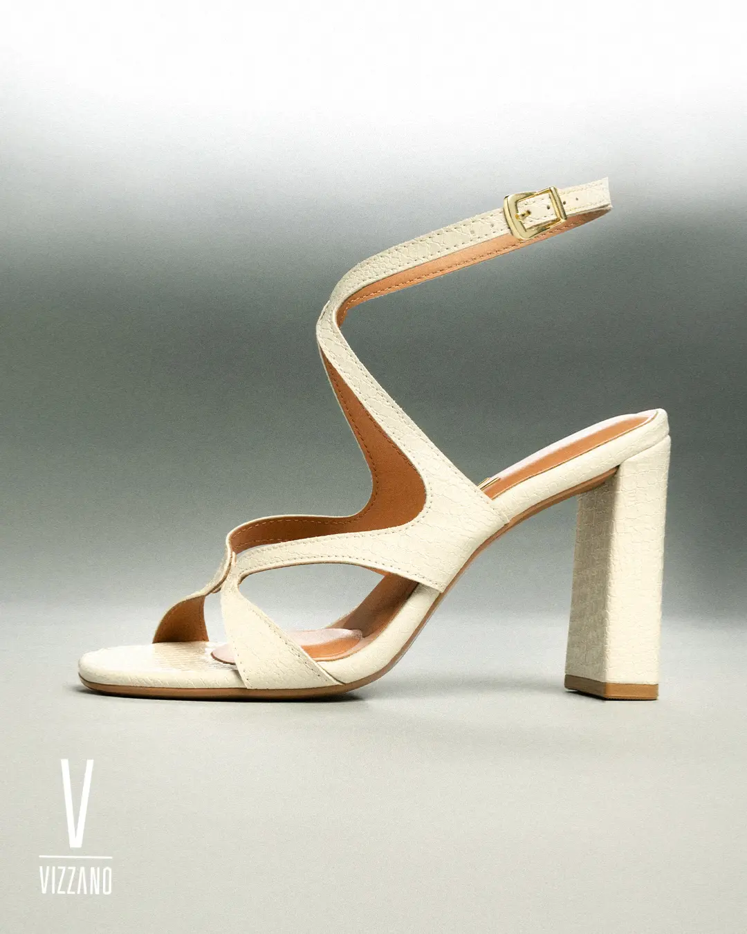 Vizzano Strappy Snake Pattern Heel Sandals – Elegant High Heel for Summer 2025 Buckle Footwear Classic Girl Women Ballroom Stylish