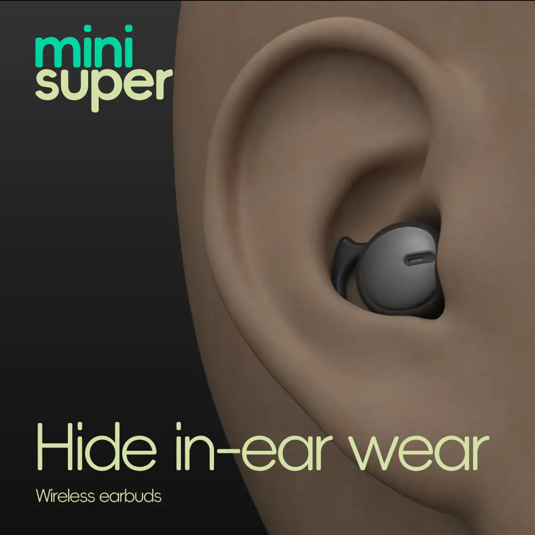 Invisible Light Weight Earbuds for Side Sleepers, Comfortable Noise-Canceling Bluetooth-compatible 5.3 Wireless In-Ear Headphones, Wireless Noise Cancelling, Wireless Earphones