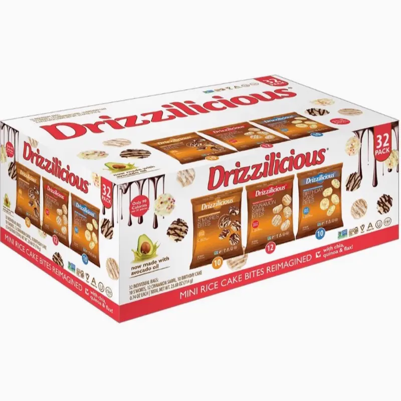 Drizzilicious Mini Rice Cake Bites Variety pack (32 x 0.74 oz)