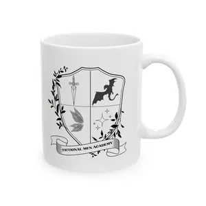 Fictional Men Academy Mug | Bookish Coffee Cup | Romantasy Merch | BookTok Mug | Book Lover Gift | Dark Academia Inspired Mug