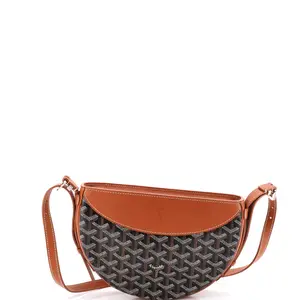 Pre-owned Goyard Canvas Coated Shoulder Bags Hirondelle Shoulder Bag Coated Canvas and Leather by Rebag