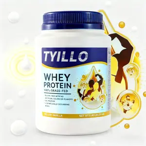 TYILLO 100% Grass-Fed Whey Protein Powder 20g Gluten-Free with BCAAs for Muscle Growth & Strength Enhancement Quick Recovery Natural Supplement for Sports Enthusiasts