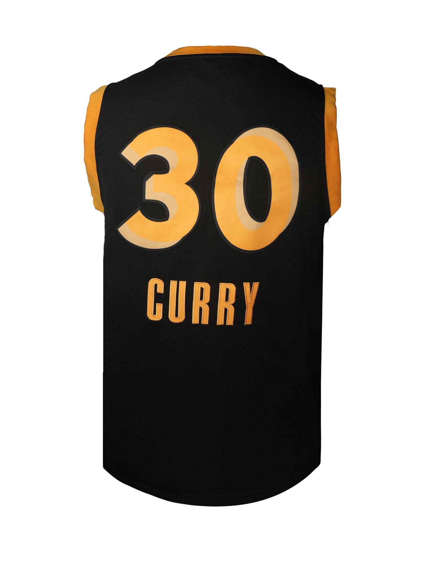 Vintage Black & Gold #30 Curry Basketball Jersey Classic Breathable Mesh Athletic Tank Top for Game Streetwear & Training Fans Gift