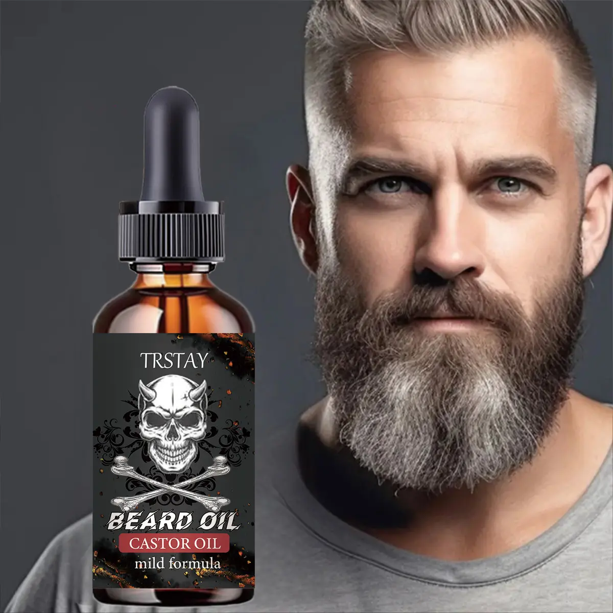 Men's Beard Moisturizing Oil, Multi-Effect Gentle Fresh Care, Beard Texture Enhancement, Mild Formula, Softens And Smooths, Smooth & Lightweight, Daily Grooming & Gift, Perfect Beauty Routine