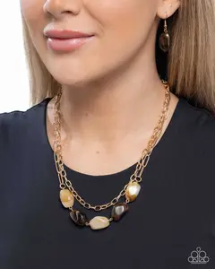Adorable Acrylics - Necklace Brown