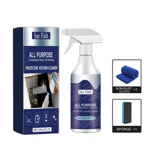 Jue Fish Protective Kitchen Cleaner, Range Hood Kitchenware Heavy Oil Cleaning Strong Decontamination
