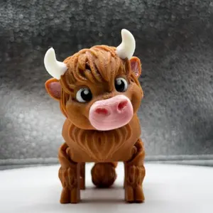 Highland Cow Fidget Flexi 3D Print
