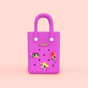 Powerpuff Girls Mini Mesh Tote Bag - Lightweight Beach & Grocery Shopping Bag, Retro School Accessory, Carryall for Girls,cozyvibes