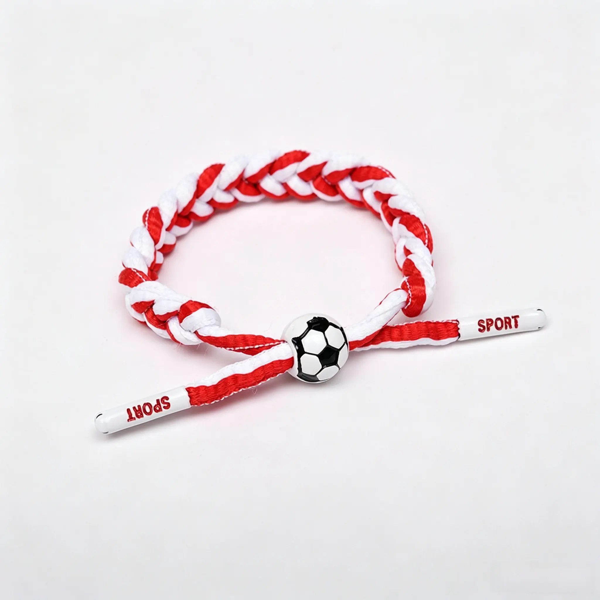 Football Bracelet Gift Box Set Adjustable Unisex Soccer Paracord Bracelet Women's Silver Bracelet For Birthday Anniversary Gift