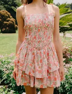 Love The Label Luna Mini Dress in Clarabell Liberty Print