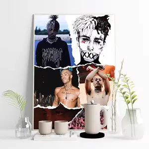 Xxxtentacion Rapper Star Print Art Poster Hip Hop Music Singer Wall Picture Modern Canvas Painting Decor Ornaments Decoration Room Artistic Photo