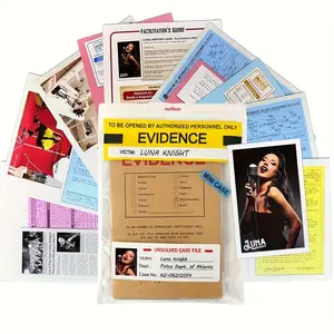Unsolved Case Files, Pop Star Luna Knight Mystery Story, Reusable Fast Play Cases, Murder Suspense, Fictional Murder Mystery, Training Tool, Team Building, Roleplay Scenes