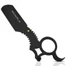 Regale Professional Straight Edge Razor - Stainless Steel Blade Handle, Ergonomic Ring, Anti-Slip Serrated Spine, Gold Accents, Smooth Shave Tool for Barbers (Straight Blade, Gold, Non-Mechanical, Barber Style Razors), Straight Blade Razors