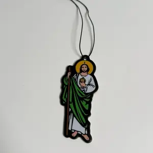 San Judas Air Freshener Black ice 1 Pack