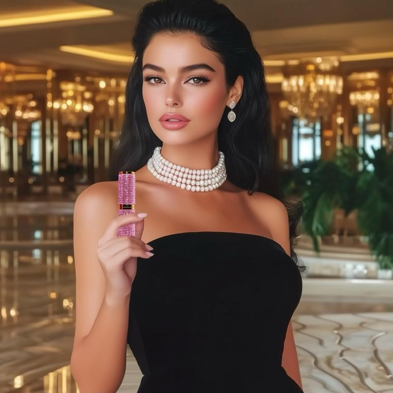 Mimo Velish The Mascara - Made To Hypnotize Eyelash Mascara with Pink Bling Design and Packaging