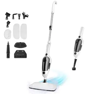 Steam Mop All in One Handheld Steamer with 15.2oz Tank & 23ft Cord, Detachable Mop for Hard Floors, Tiles, Furniture Includes 11 Versatile Attachments
