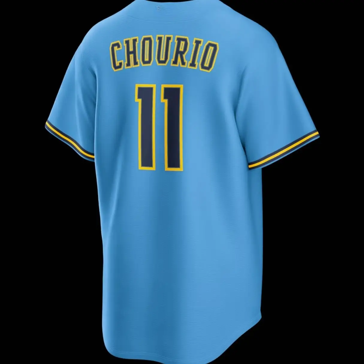 Unisex Baseball Jersey 11 Chourio Milwaukee Road Replica Jersey - Light Blue