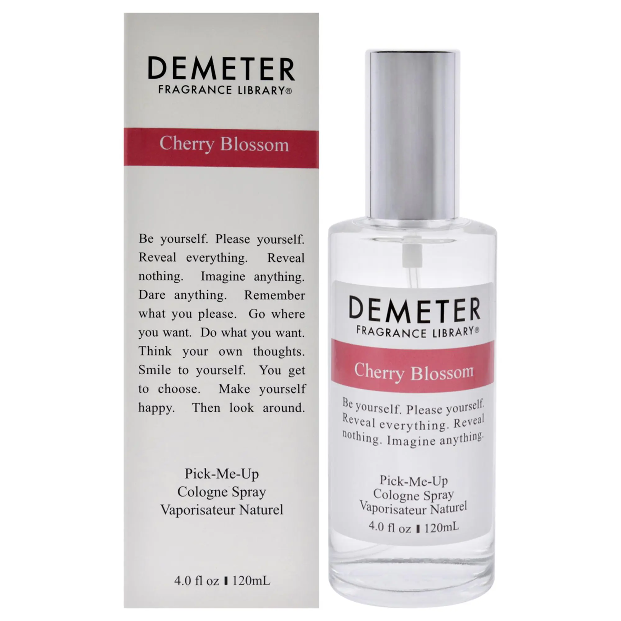 Demeter Cherry Blossom Women's 4oz Cologne Spray - Single Bottle, Pick-Me-Up Scent for Self-Discovery, Ideal to Spray on Skin