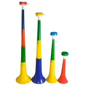 2-Pack Football Party Horn Blowers, Expandable One-Two-Three-Four Sections, Event Cheering Props for Sports Day (random Colors), Sports Fan Gear