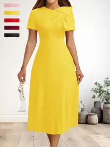 Summer Women's Casual Dress Elegant Long Dress Suitable for Parties Office Wear, Stylish and Comfortable, Perfect for Daily Use