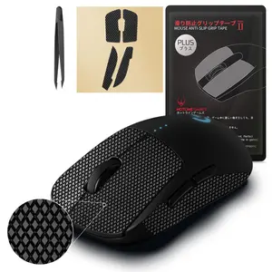 [Grip Upgrade] 2.0 Plus Anti Slip Grip Tape Compatible with Logitech G Pro Wireless GPW Gaming Mouse Skins,Sweat Resistant,Cut to Fit,Easy to Apply,Professional Mice Upgrade