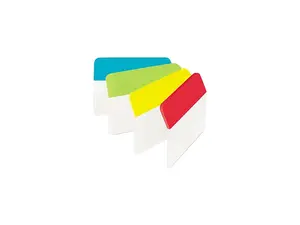 3M 686AALYR Post-it Solid Colors Angled Filing Tabs