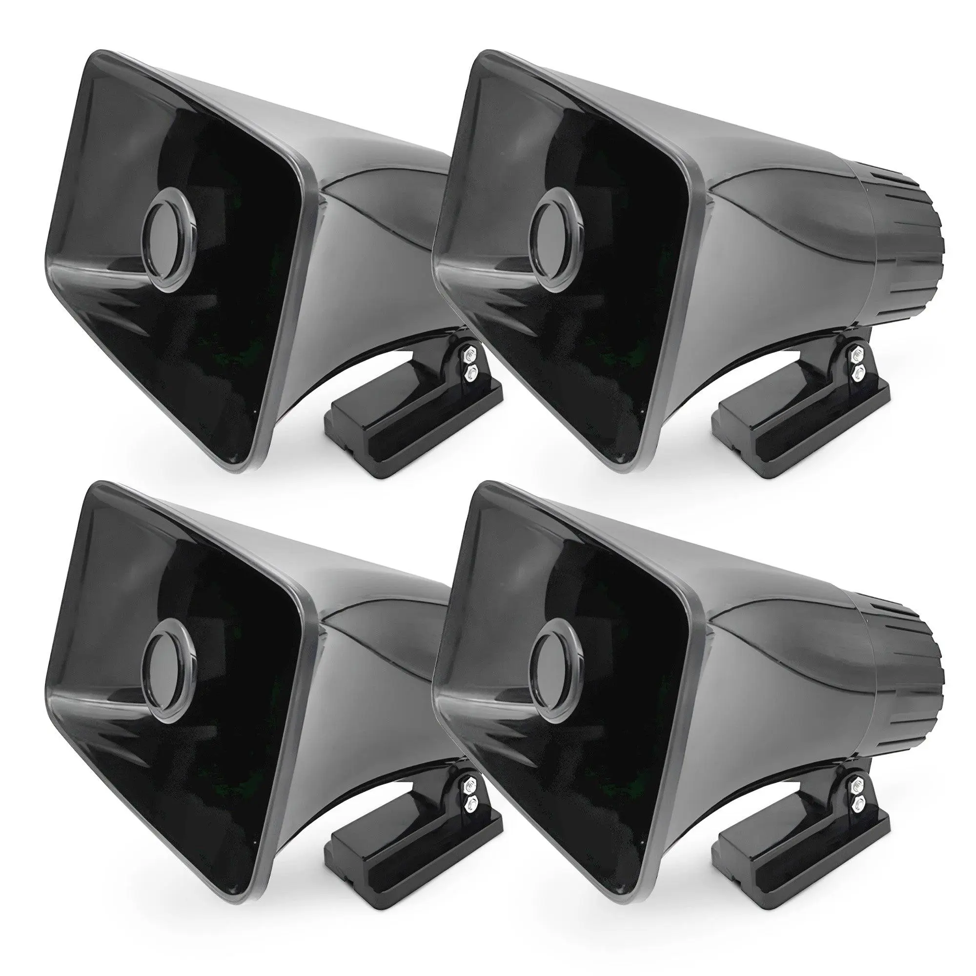 Pyle 8" PA Horn Speaker for Indoor/Outdoor Use, 65W Peak Power, Black, 4 Pack Pyle 8" PA Horn Speaker for Indoor/Outdoor Use, 65W Peak Power, Black, 4 Pack