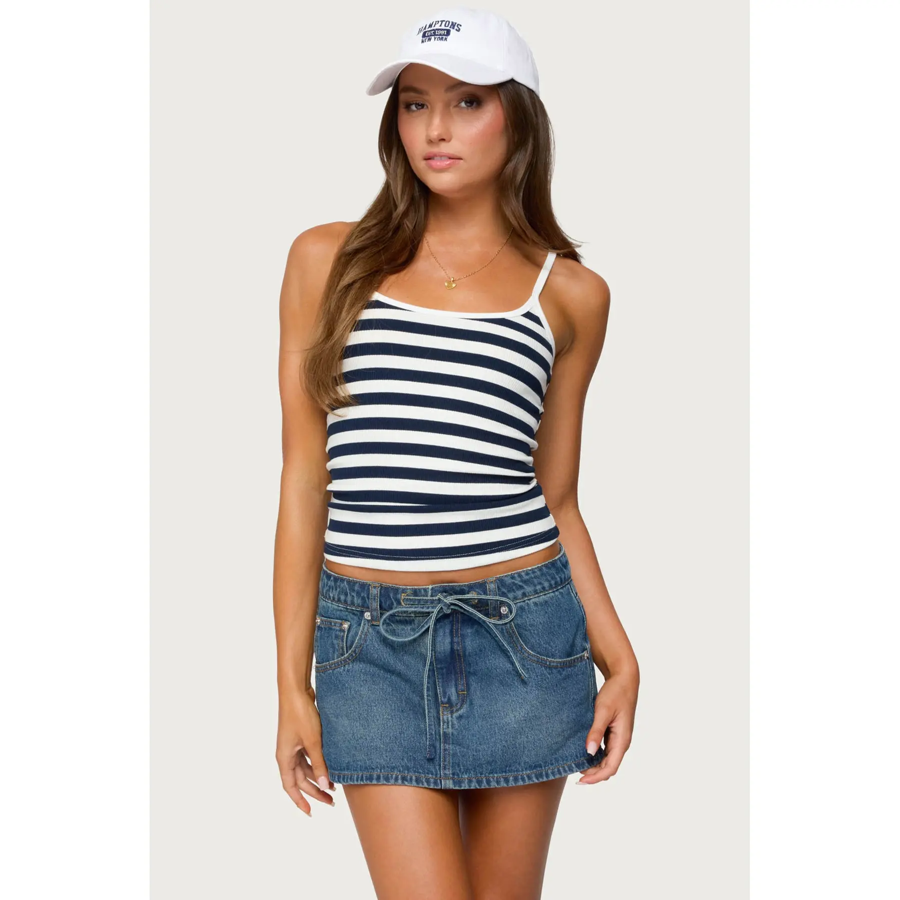 Bailee Striped Ribbed Tank Top