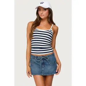 Bailee Striped Ribbed Tank Top