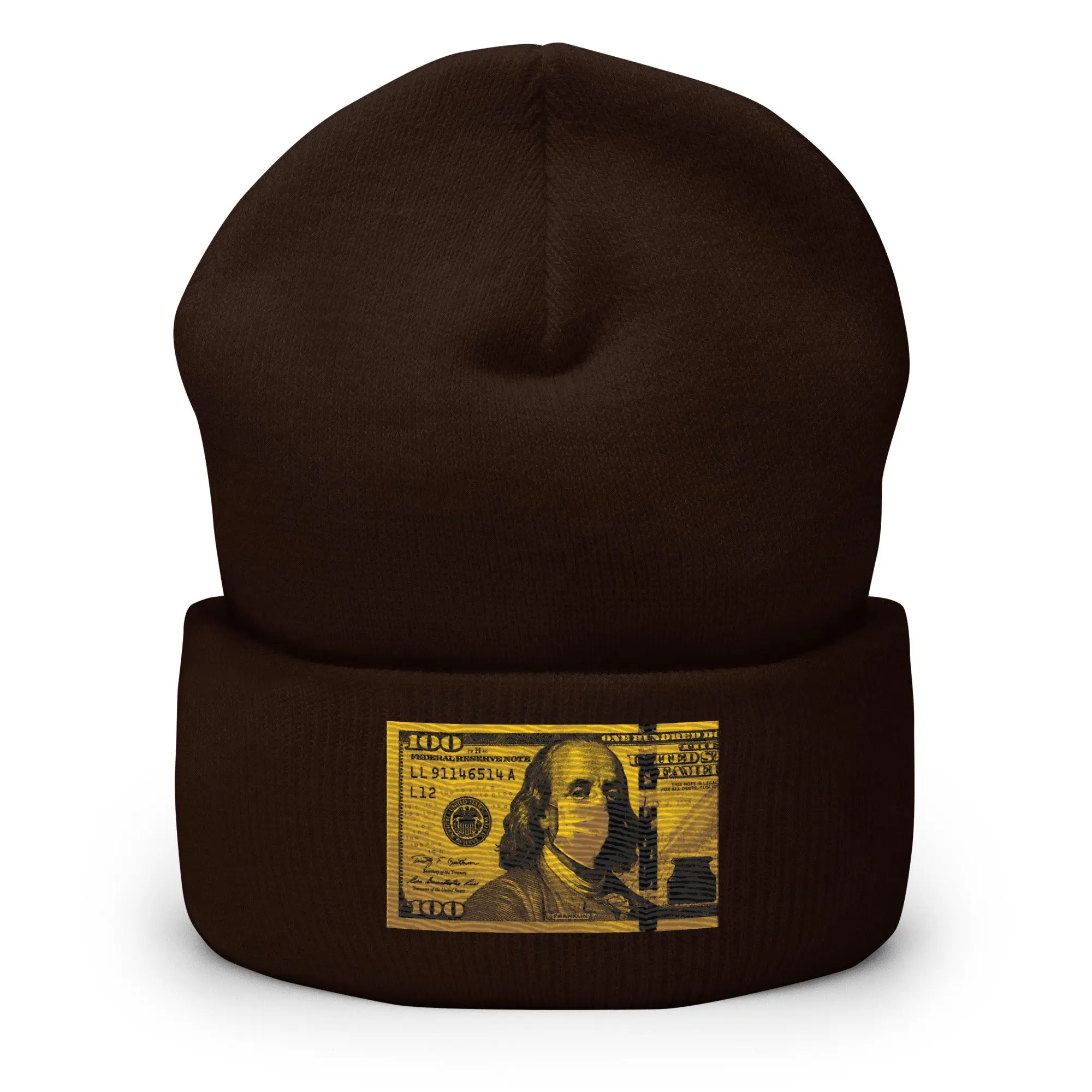 Money mask Cuffed Beanie