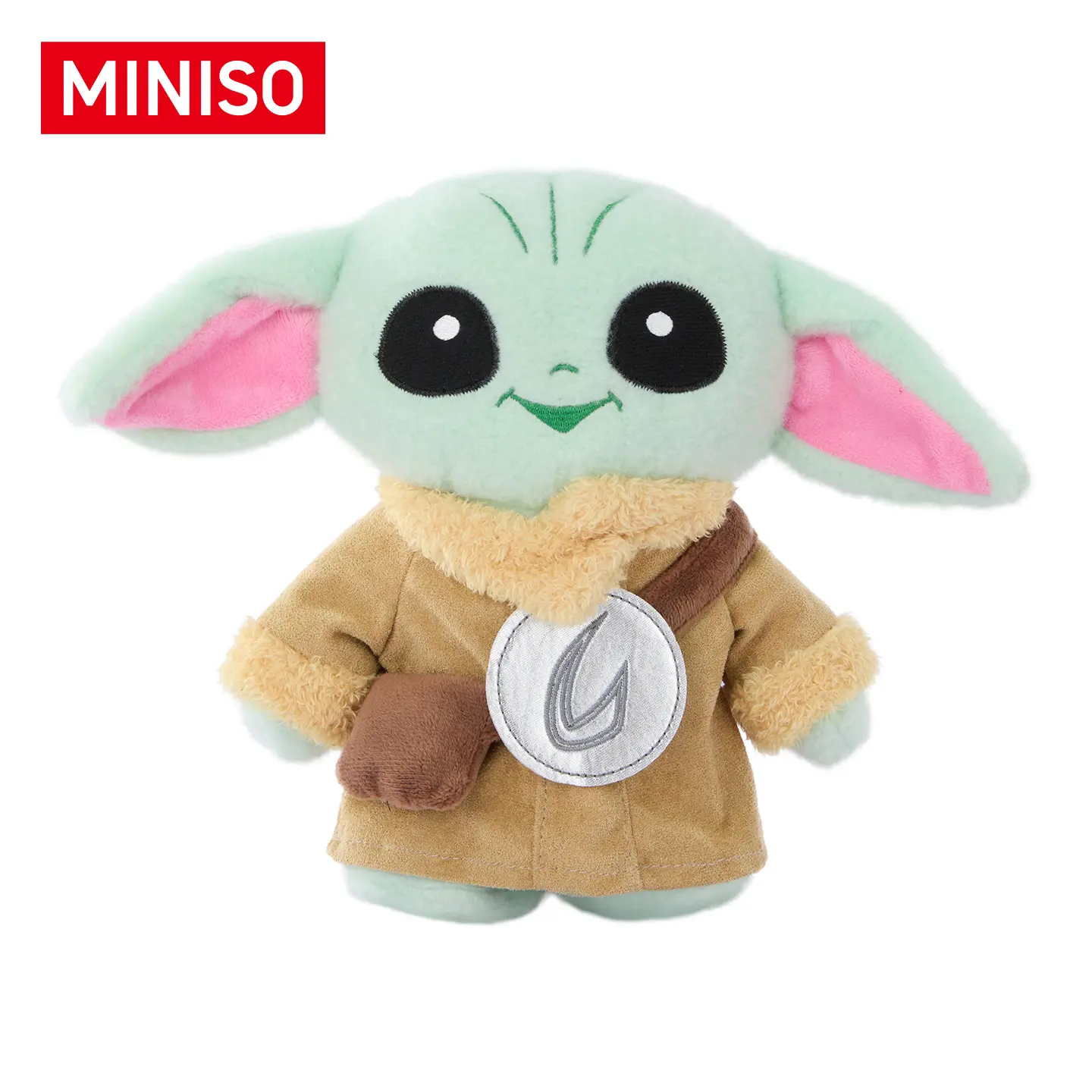 Miniso Star Wars Sitting Grogu Plush Doll - Macaron-Themed Collectible Stuffed Toy, Home Decor Accent, Star Wars Fan Gift，Back To School