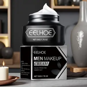Men's Matte Foundation Cream, Long-Lasting No Smudge, Moisturizing Hydrating Shine, Lazy Man Concealer Makeup, Daily Use