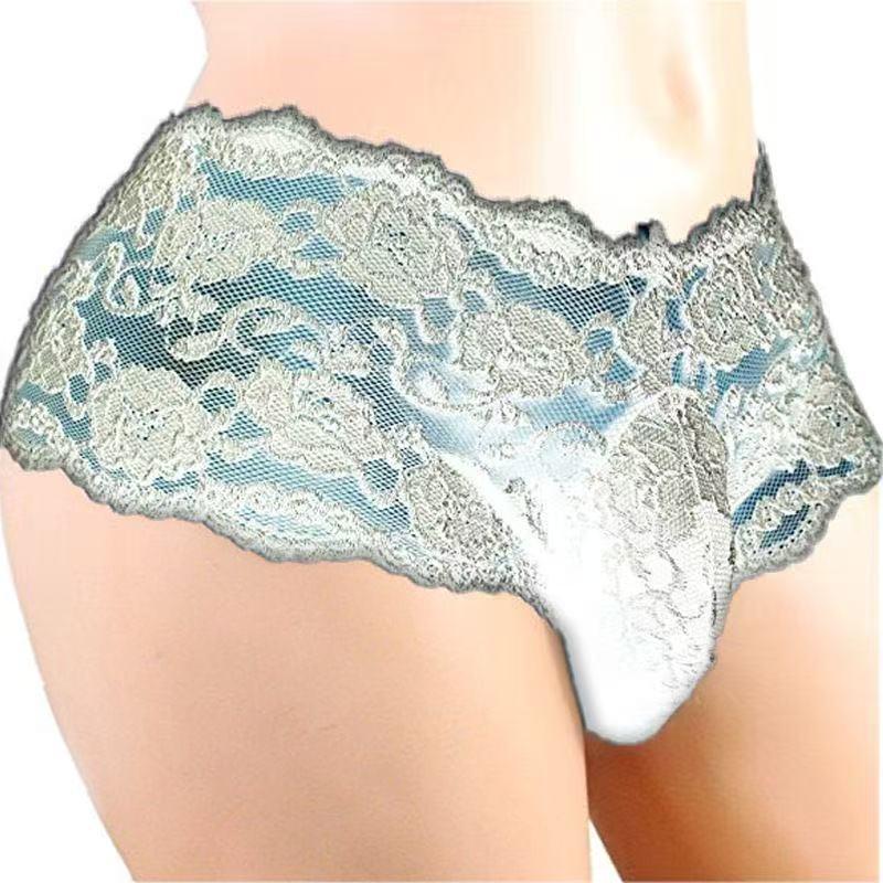 2026  Sexy Colorful Lace Underwear, Breathable Stylish Boxer Briefs for Nightclub, Stage Performance and Daily Wear, Romantic Novelty Gift for Husband, Boyfriend and Special Bedtime Surprise