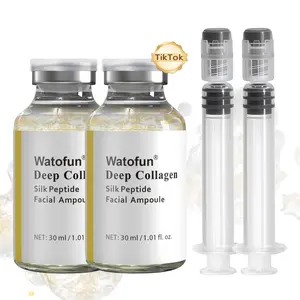 Watofun Official Flagship Store [50% Deal] Silk Peptide Ampoule Korean Skincare Serum | Anti-Wrinkle Care | Firming, Smoothing, aging | Firming serum containing peptides and deep collagen