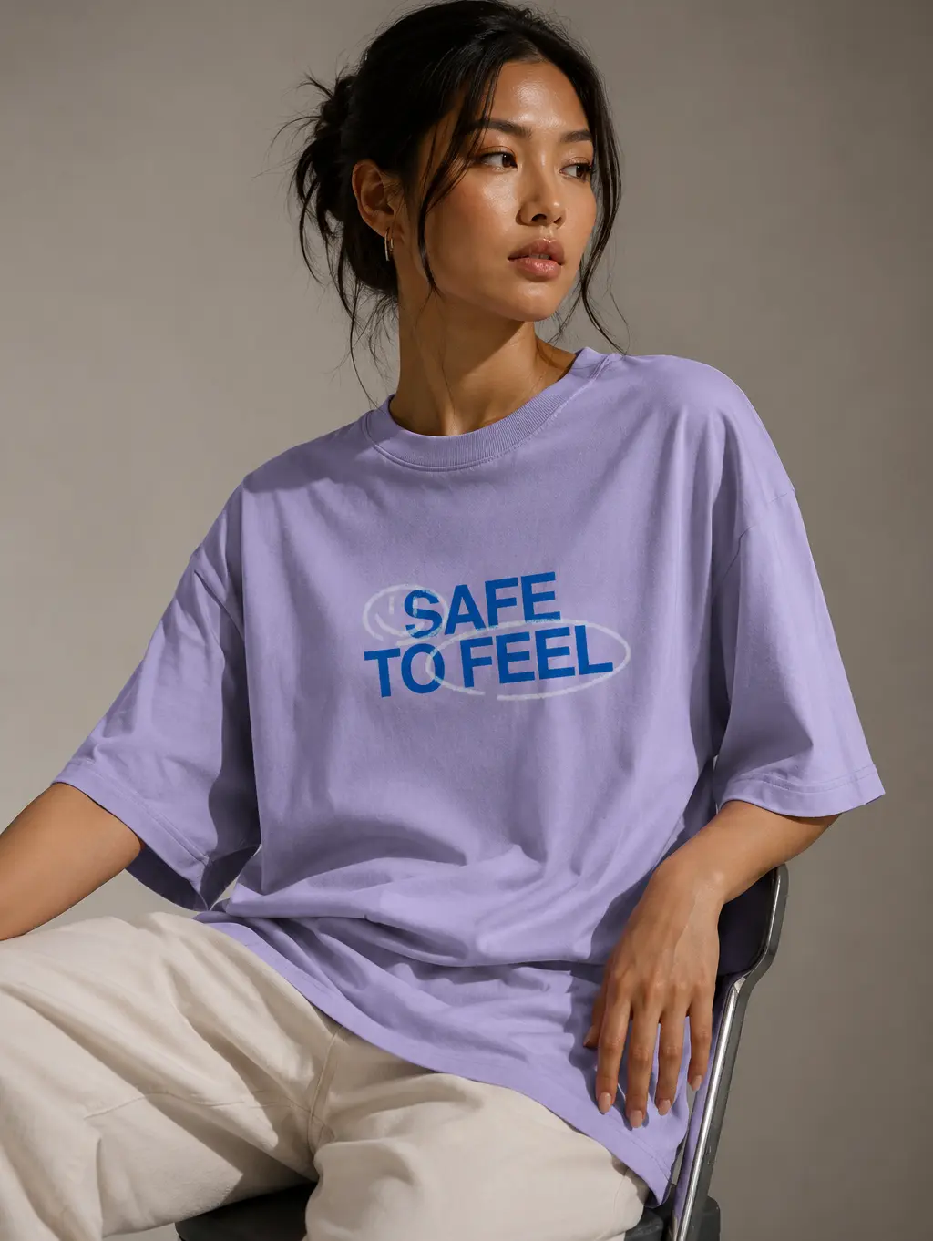 gac nation Unisex Heavyweight Graphic Streetwear Feel Tee    - Lavender
