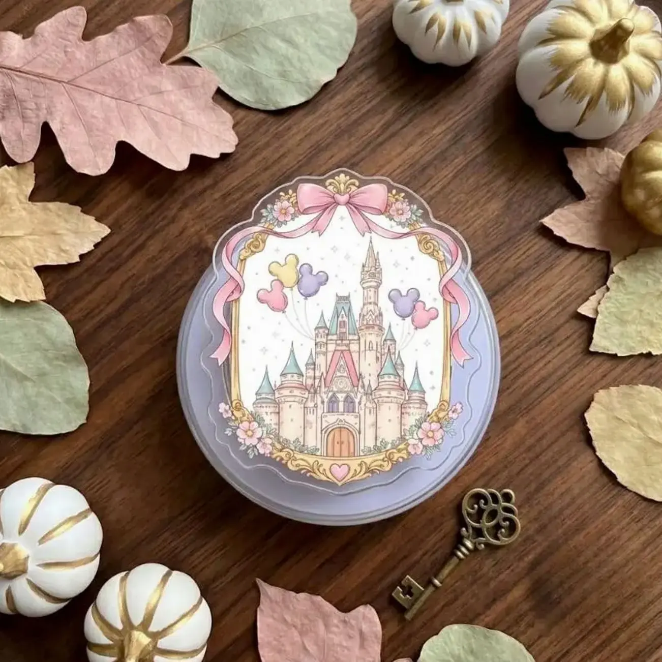 Fairytale Castle Phone Grip, Pastel Floral MagSafe Holder, Fantasy Stand Accessory