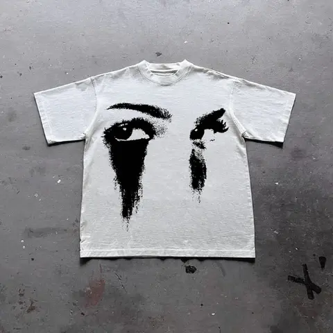 Vintage Portrait Graphic Print Cotton Casual T-Shirt, Y2k Shirt, Unisex T-Shirt, Gift For Men Women