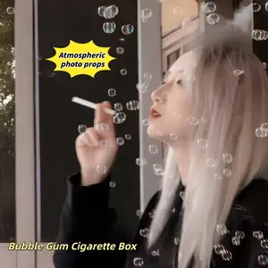 Bubble Wand Toy Cigarette Case Design Sensory Fidget Toy for Stress and Anxiety Relief Fun Party Prop for Kids Adults Desk Entertainment