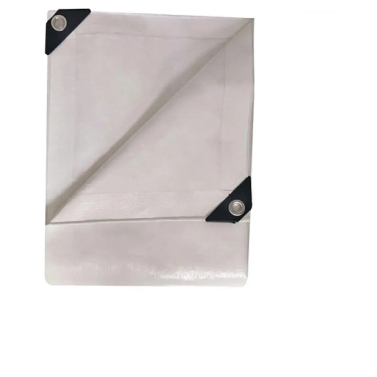 212 MAIN Heavy-Duty Tarp with 14x14 Weave, 12 x 20 ft. White, Fire-Resistant, Waterproof, Tear-Proof & UV Resistant, Uv Resistant Tarp