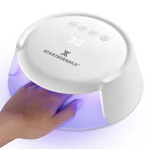 BTArtboxnails XCuringPRO Nail Lamp -  Ecostead LED Beads Instant Cure Nail Light with 4 Timer, Smart Sensor, LCD Display for Curing Gel Nail Polish
