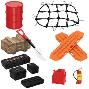 RC Crawler Roof Decoration Accessories Kit | Realistic Scale Upgrade Full Set Easy to Install | for 1/18 TRX4M 1/24 Axial SCX24 | RC Crawler Custom Modification & Appearance Styling